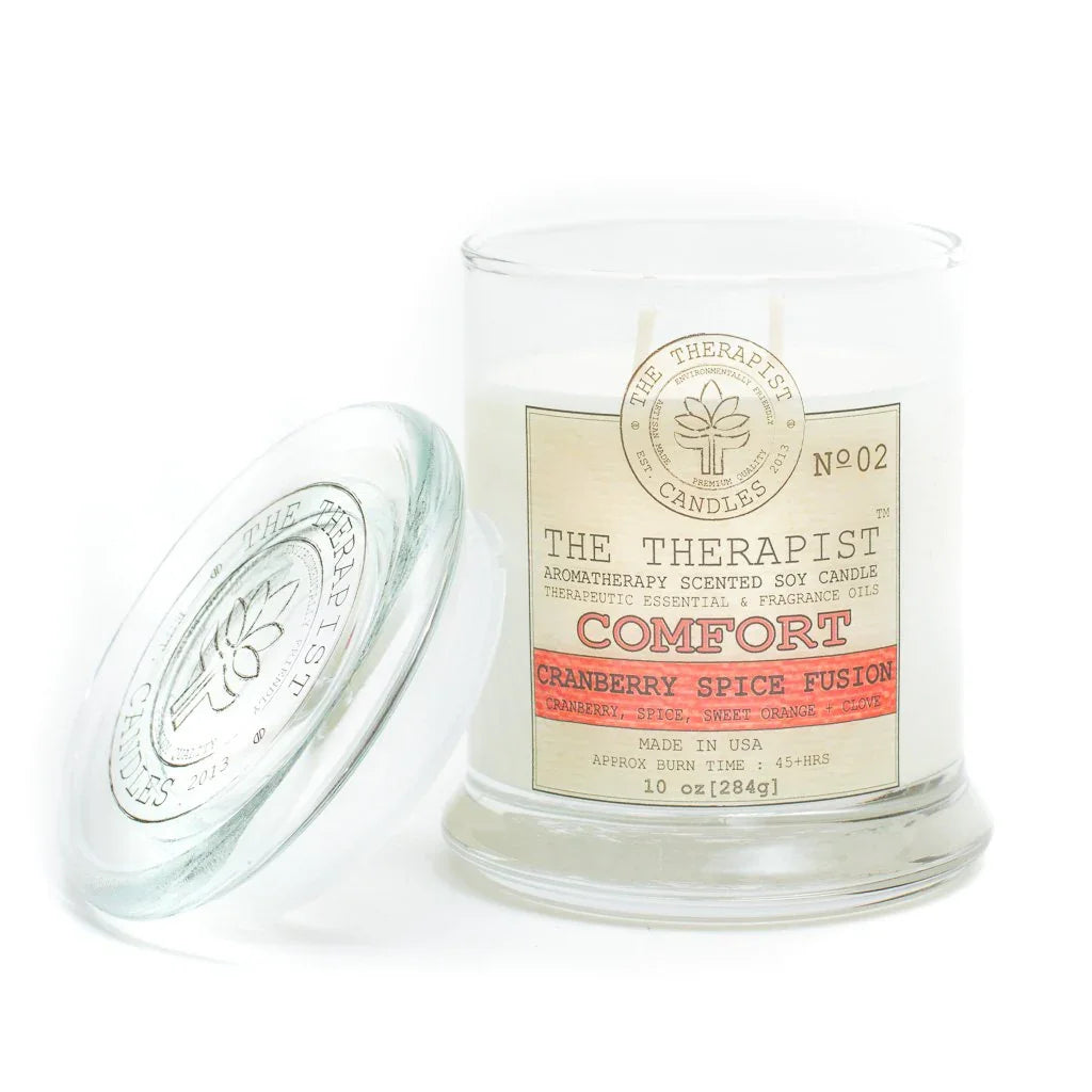 The Therapist Comfort Cranberry Spice Fusion Soy Candle - Leisure Life USA