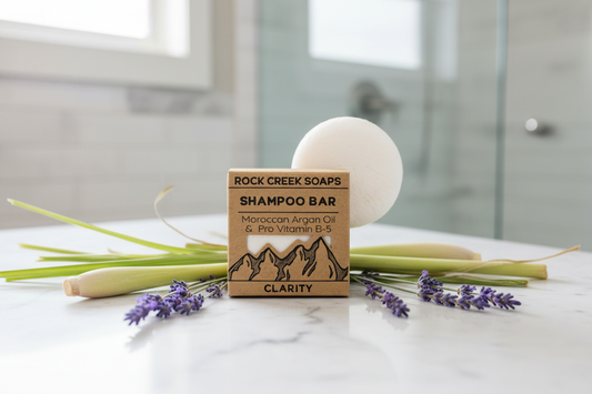Rock Creek Lemongrass + Lavender Shampoo Bar Rock Creek Soaps