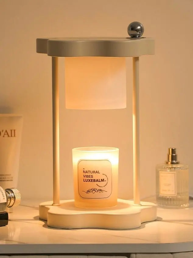Cute Nordic Dimmable Petal Floral Candle Warmer Lamp With Timer - Leisure Life USA