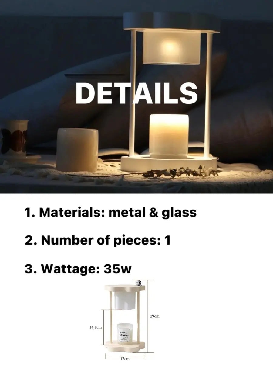 Cute Nordic Dimmable Petal Floral Candle Warmer Lamp With Timer - Leisure Life USA