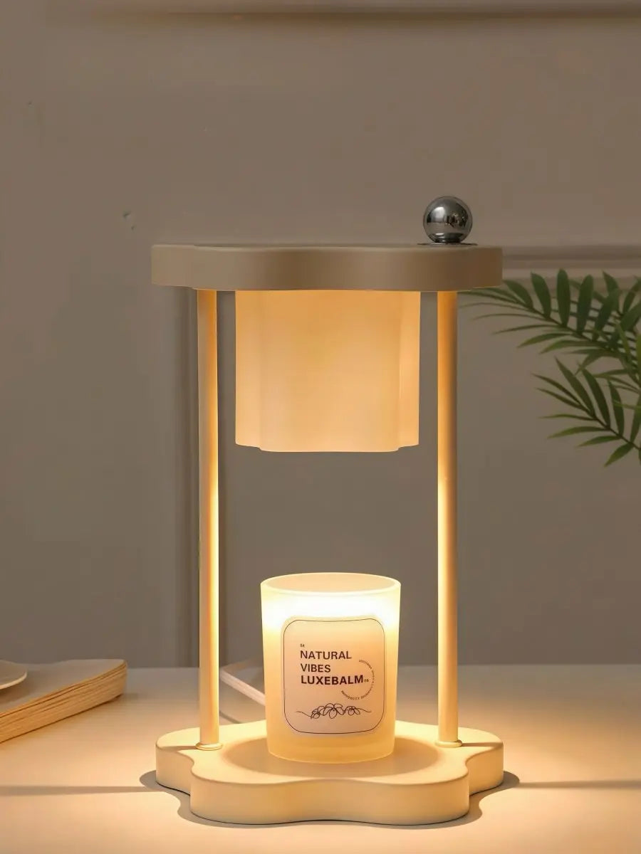 Cute Nordic Dimmable Petal Floral Candle Warmer Lamp With Timer - Leisure Life USA