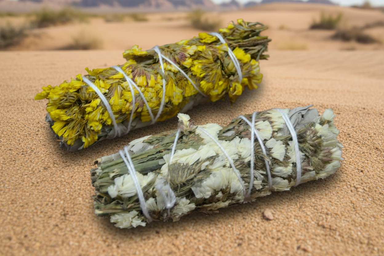 SoCal White + Yellow Sinuata Sage Smudge Bundle | Set of 2 Bundles