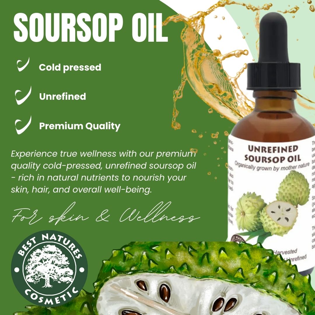 Soursop Graviola Guanabana Oil (organic, cold pressed, unrefined) - Leisure Life USA