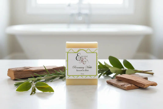 Rosemary Nettle Shampoo Bar Maroon Oliver