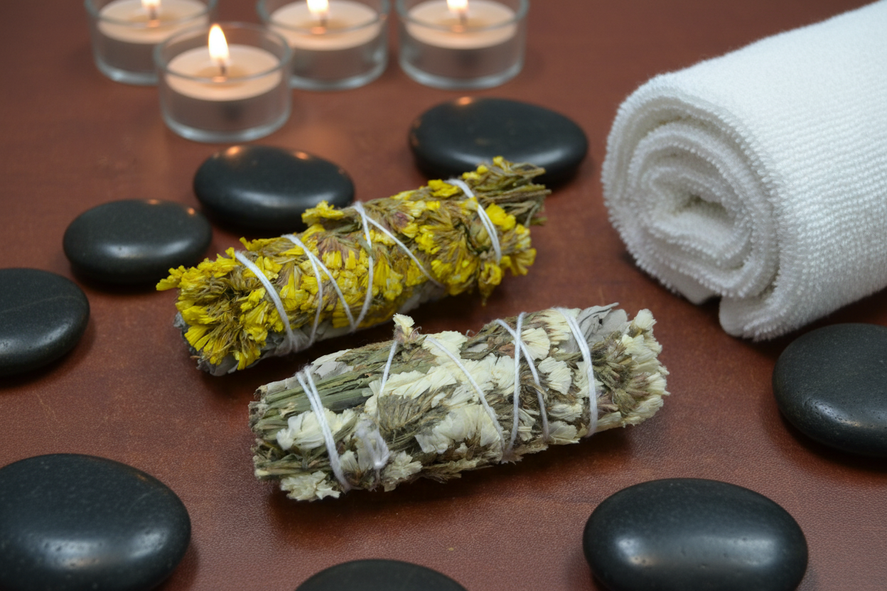 SoCal White + Yellow Sinuata Sage Smudge Bundle | Set of 2 Bundles