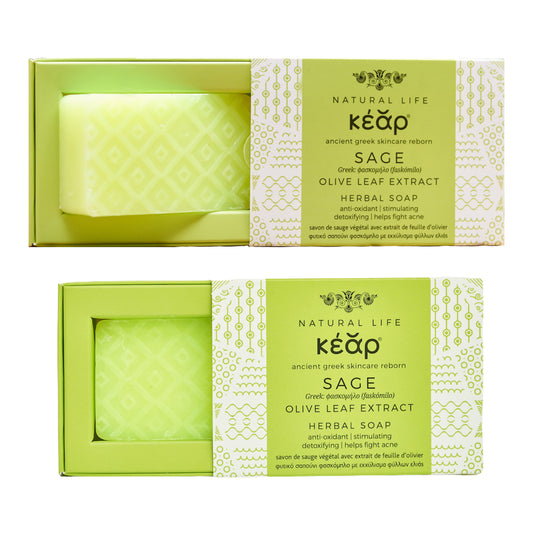 Greek Sage Olive Leaf Extract Herbal Soap | Double Duty Detox - Leisure Life USA