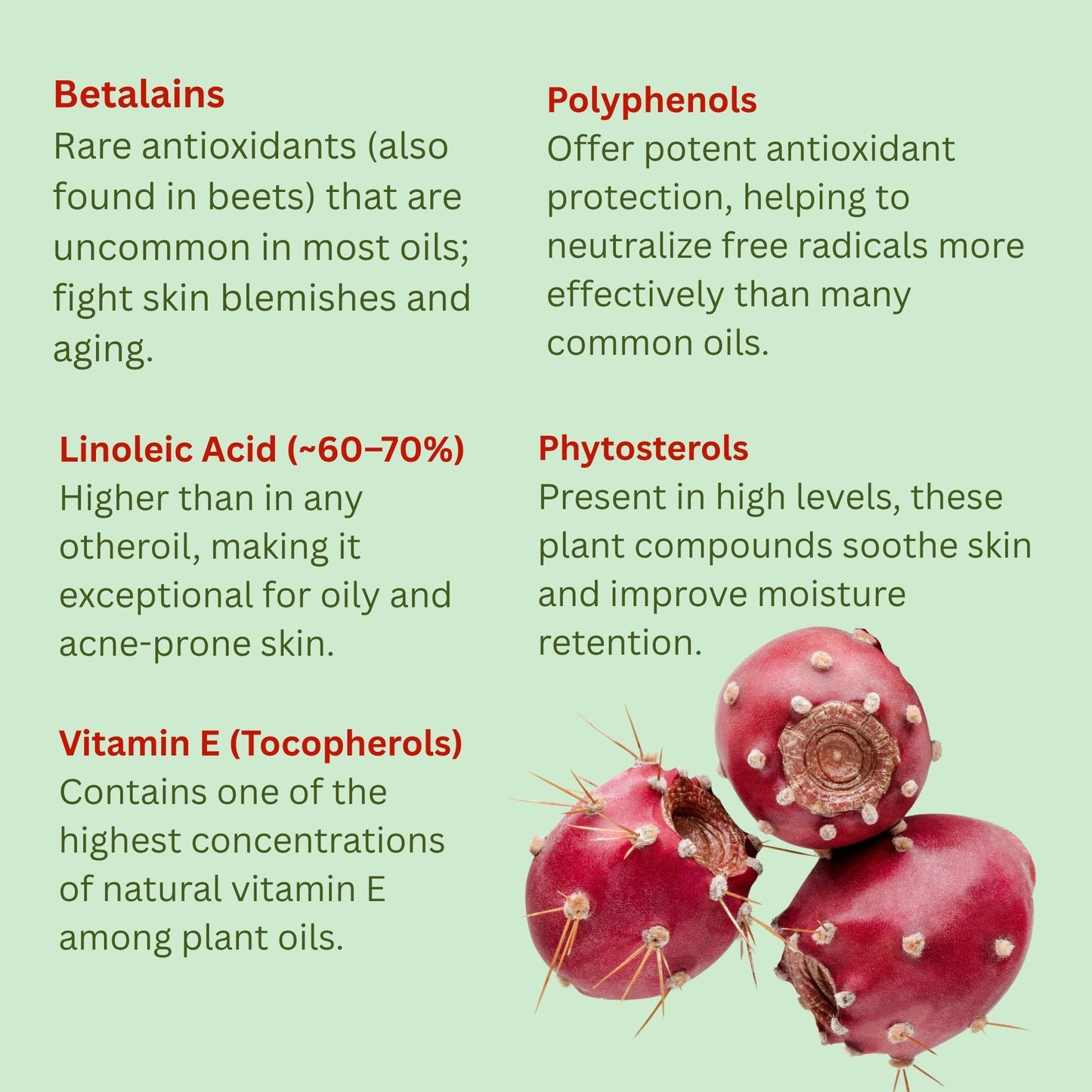 Prickly Pear Seed Oil (Organic, cold pressed, unrefined) - Leisure Life USA