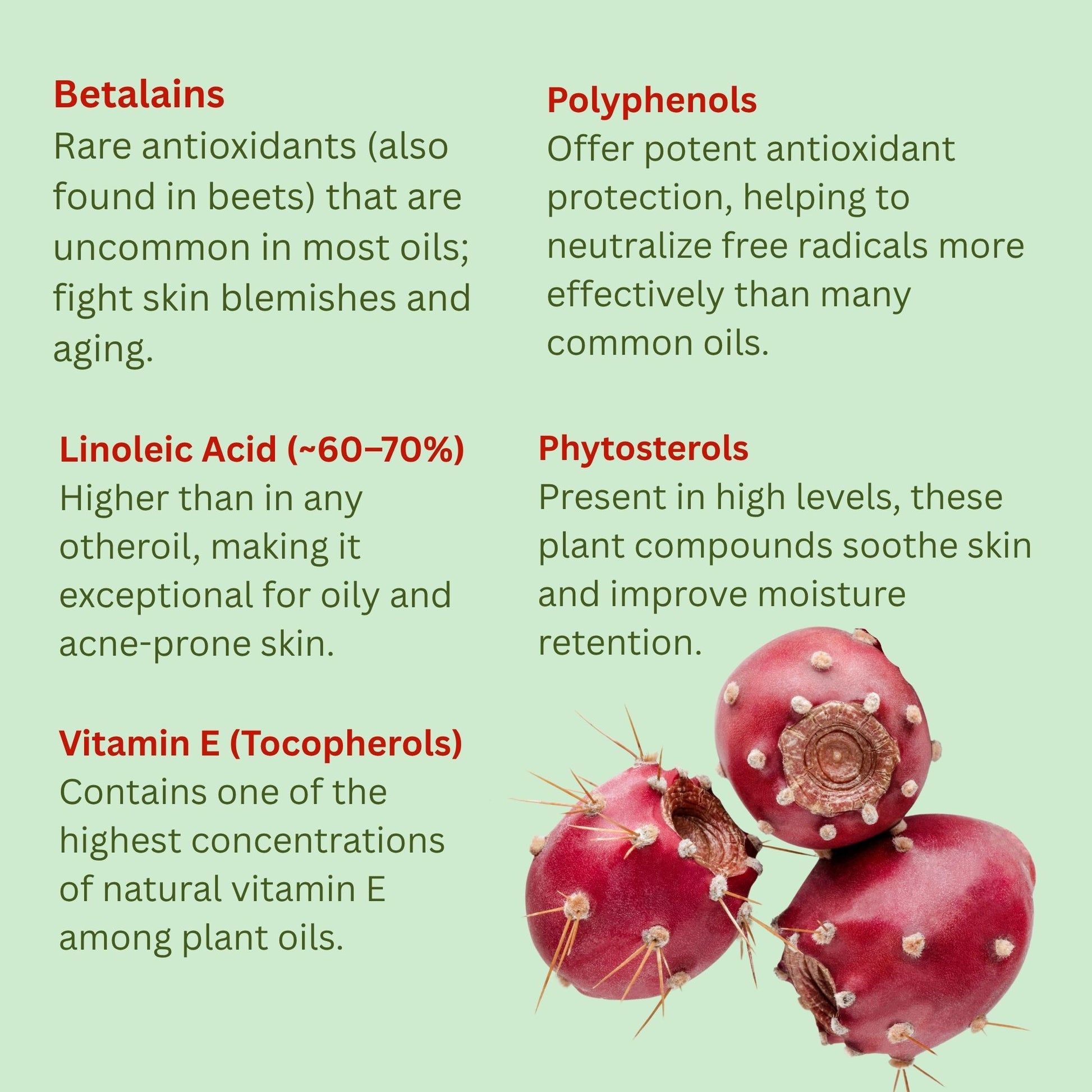 Prickly Pear Seed Oil (Organic, cold pressed, unrefined) - Leisure Life USA