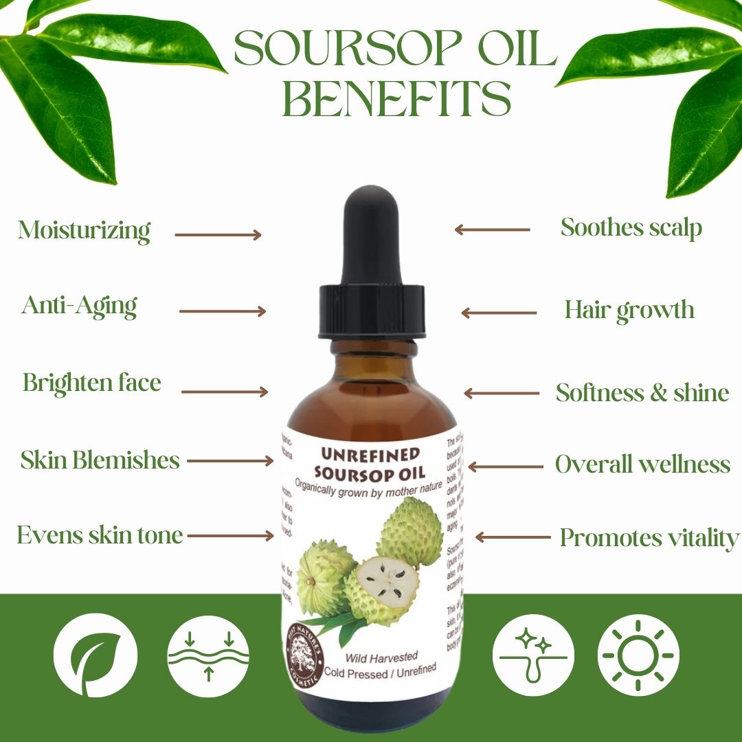 Soursop Graviola Guanabana Oil (organic, cold pressed, unrefined) - Leisure Life USA