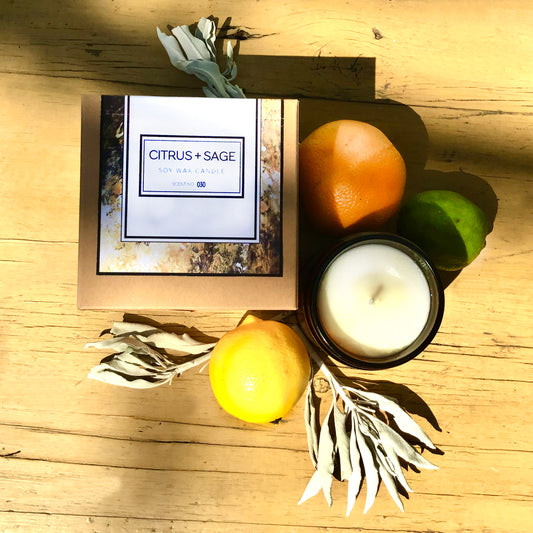 Citrus + Sage Soy Wax Candle - Leisure Life USA