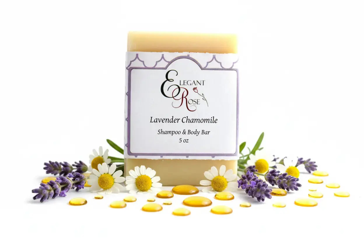 Lavender Chamomile Shampoo Body Bar Maroon Oliver