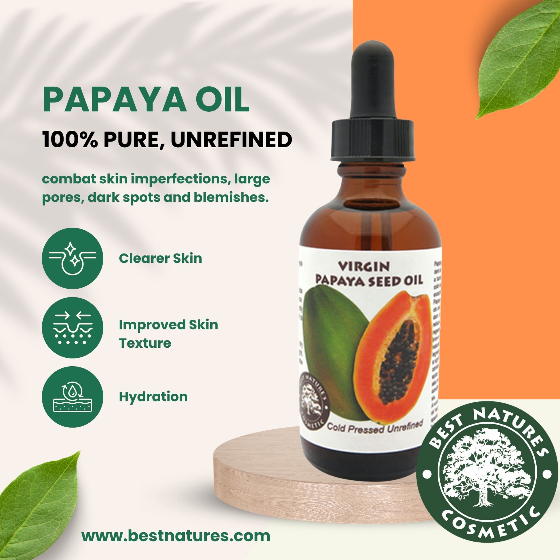Papaya Seed Oil (organic, cold pressed, unrefined) - Leisure Life USA