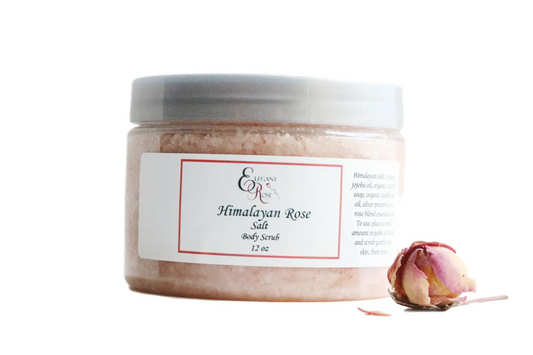 Himalayan Rose Salt Body Scrub - Moisturizing, - Leisure Life USA