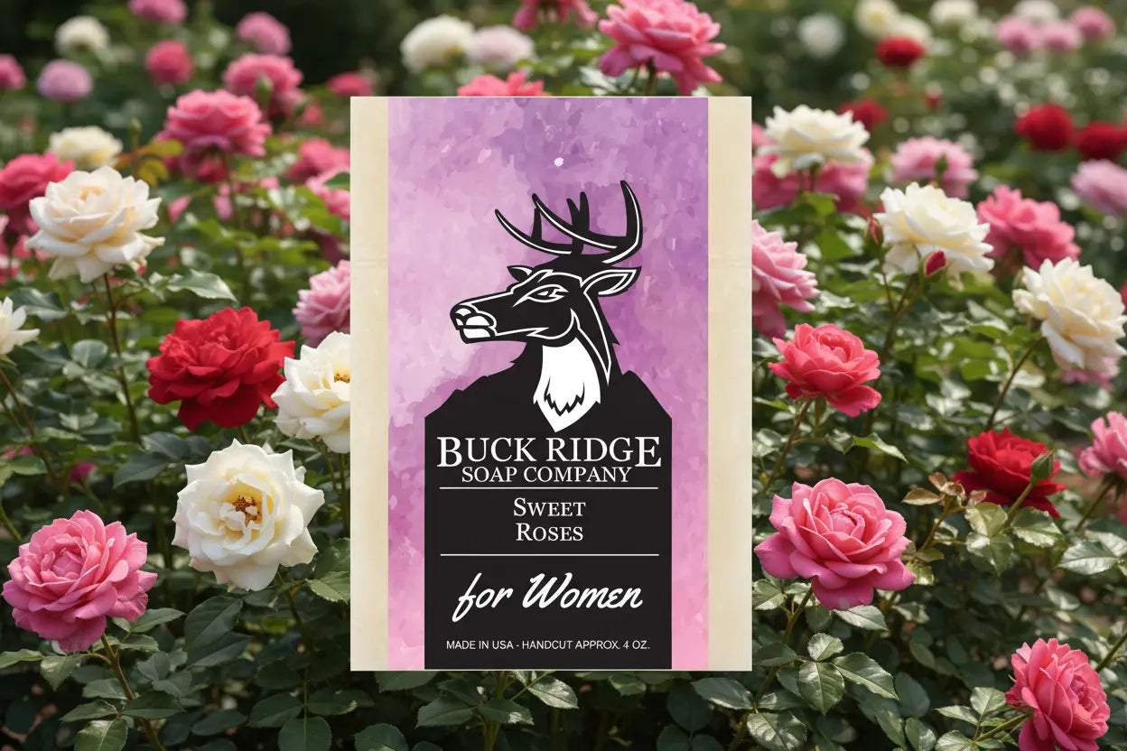 Sweet Rose Goat Milk Soap Bar Black Oliver