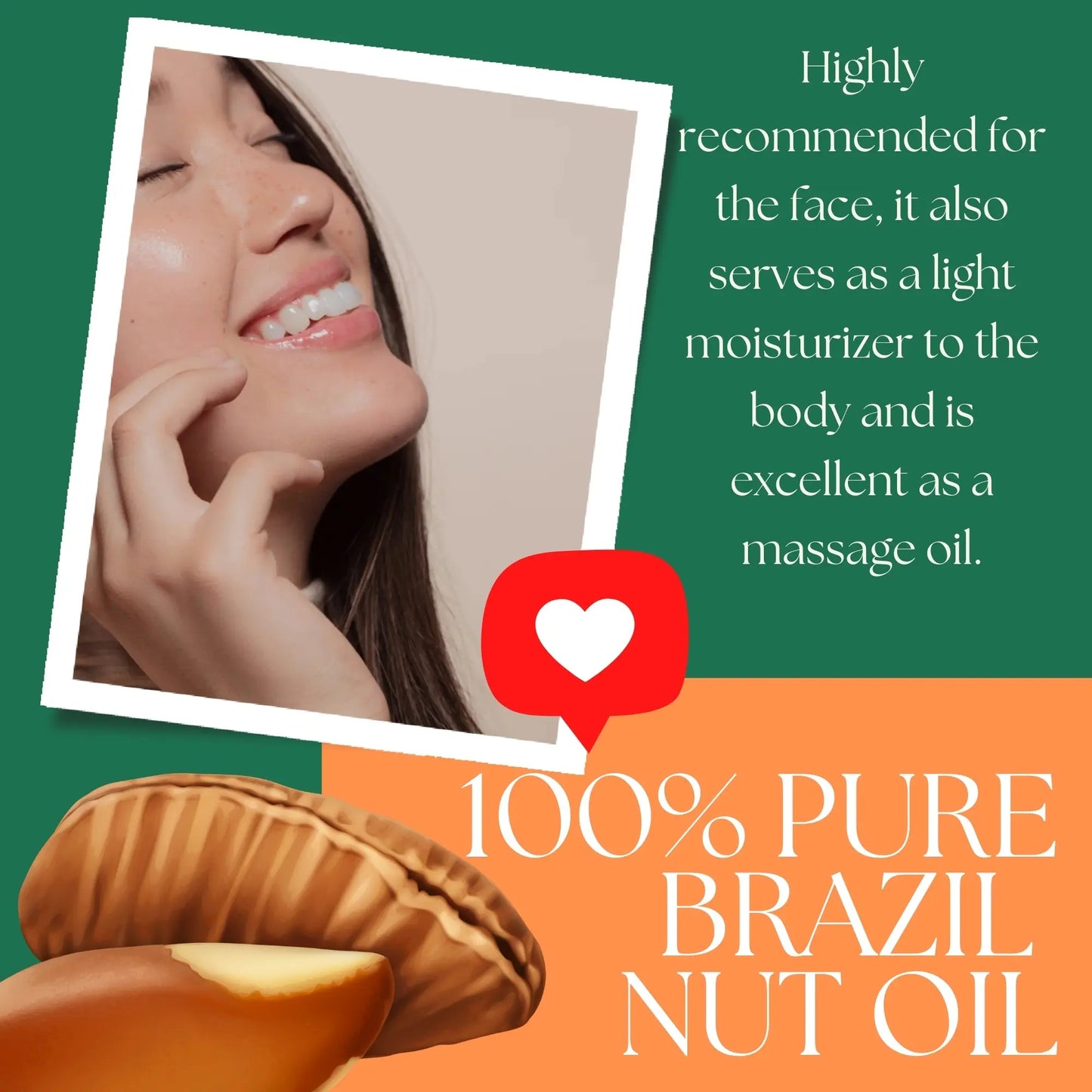 Brazil Nut Oil (organic, cold pressed, unrefined) - Leisure Life USA