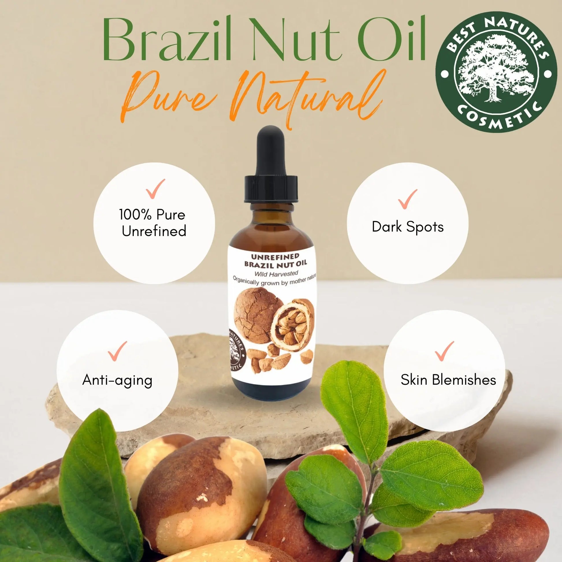 Brazil Nut Oil (organic, cold pressed, unrefined) - Leisure Life USA
