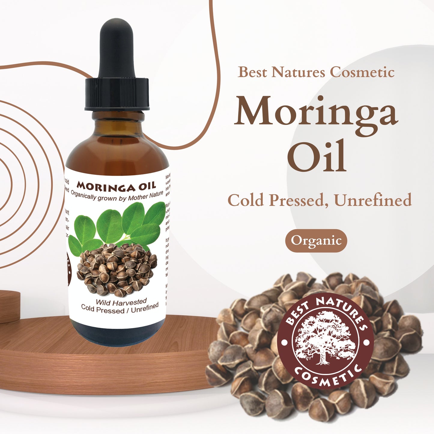Moringa Seed Oil (organic, cold pressed, unrefined) - Leisure Life USA