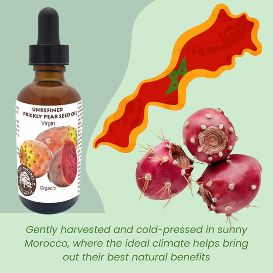 Prickly Pear Seed Oil (Organic, cold pressed, unrefined) - Leisure Life USA