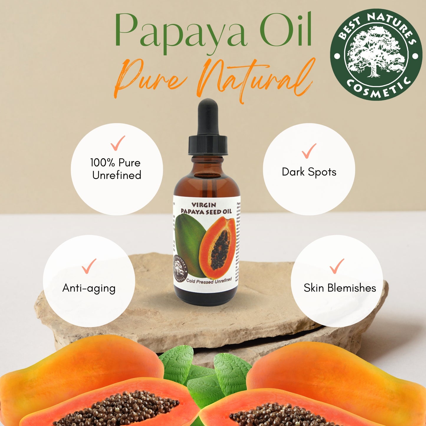 Papaya Seed Oil (organic, cold pressed, unrefined) - Leisure Life USA