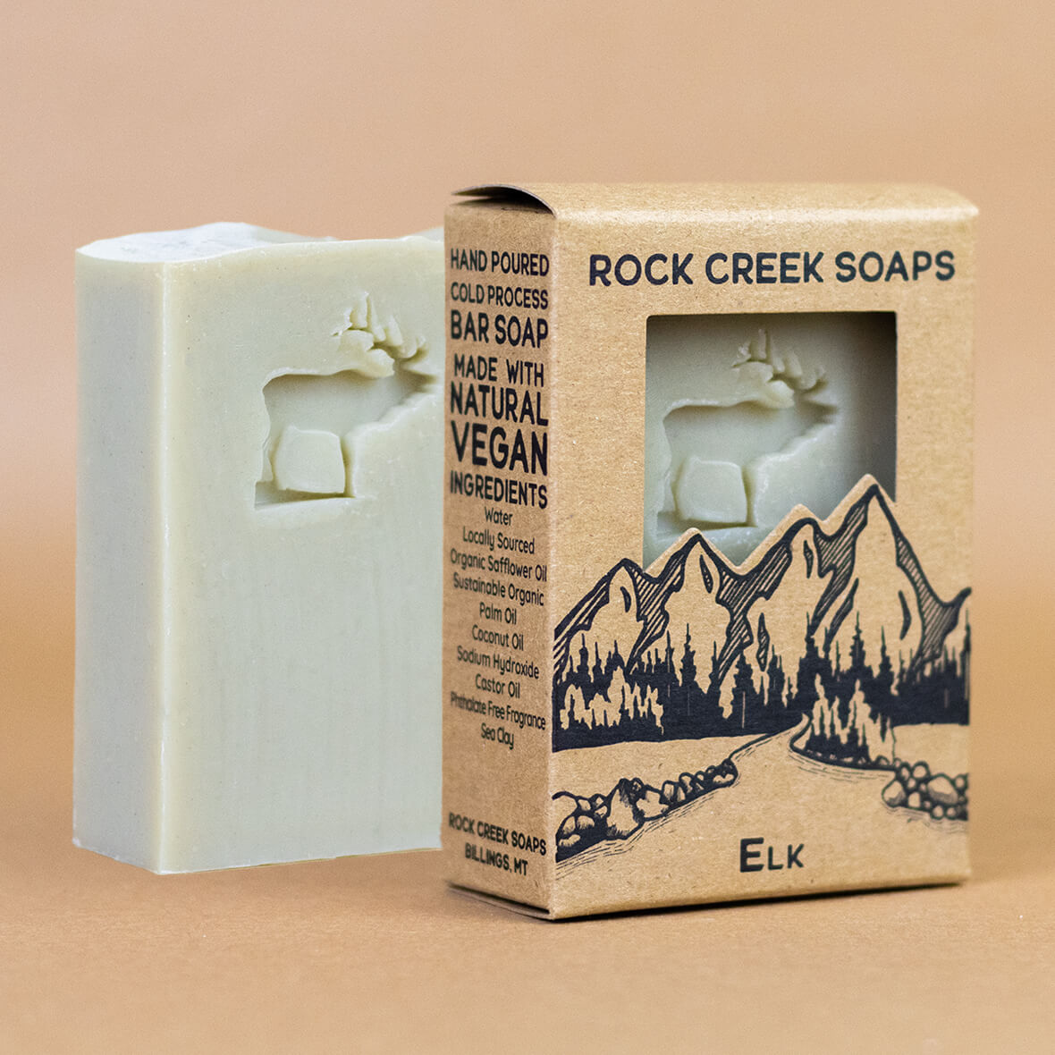 Rock Creek Lavender + Sage + Musk Soap Bar | Elk Rock Creek Soaps