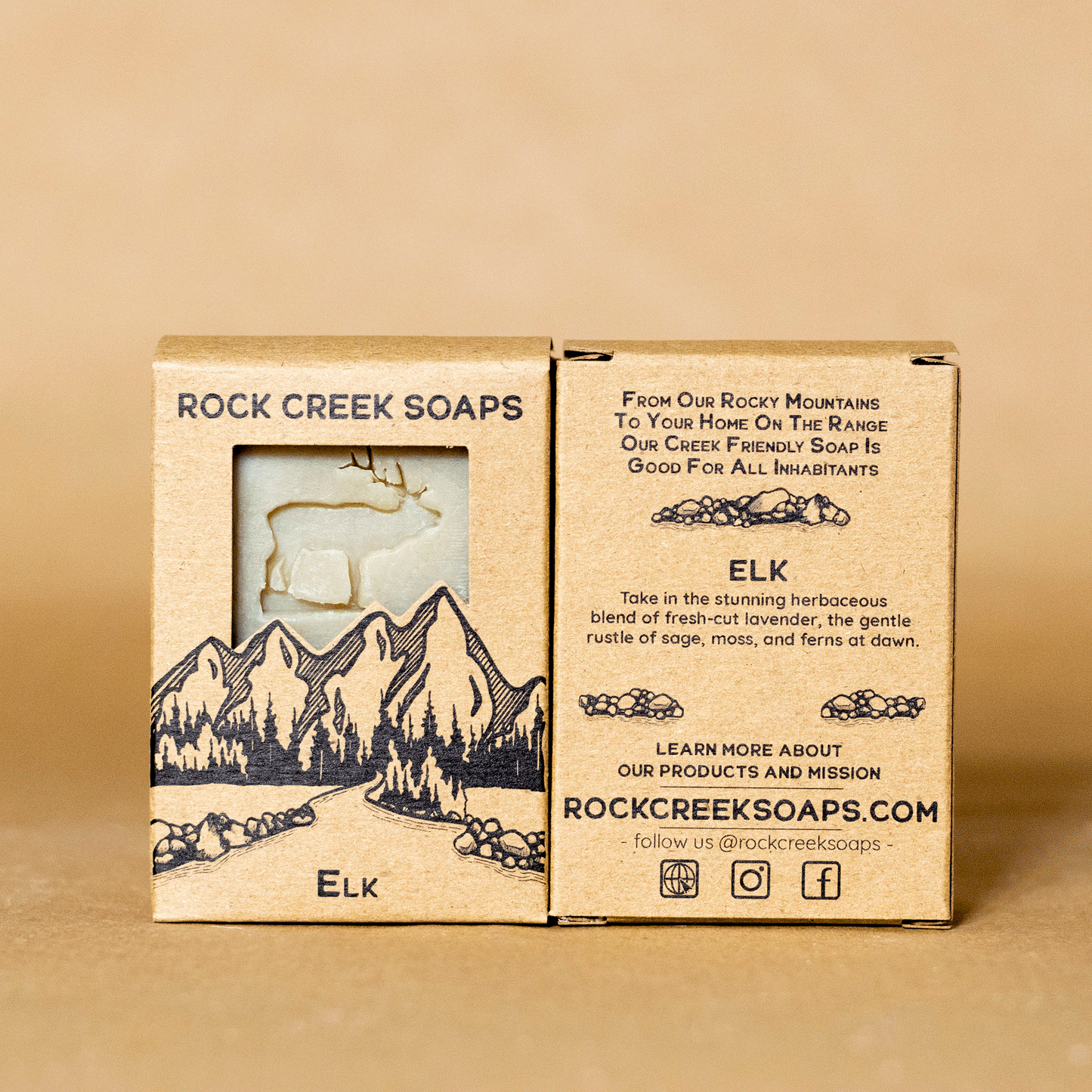 Rock Creek Lavender + Sage + Musk Soap Bar | Elk Rock Creek Soaps