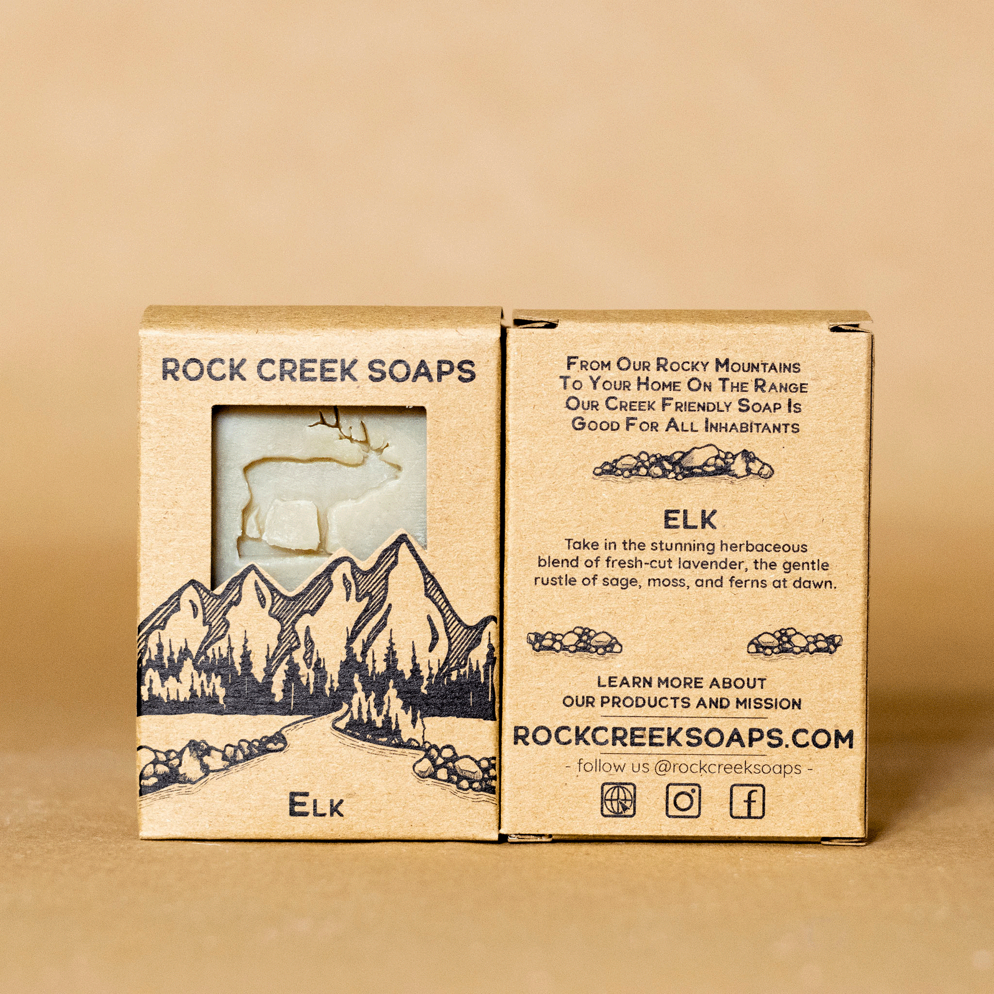 Rock Creek Lavender + Sage + Musk Soap Bar | Elk Rock Creek Soaps