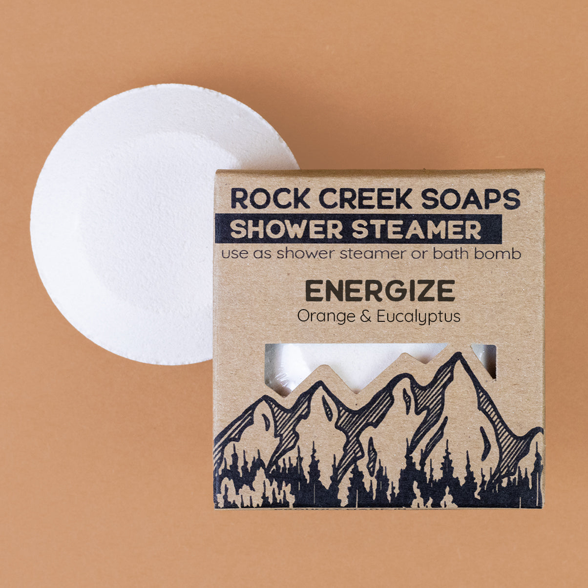 Rock Creek Orange + Eucalyptus Shower Steamer | Energize