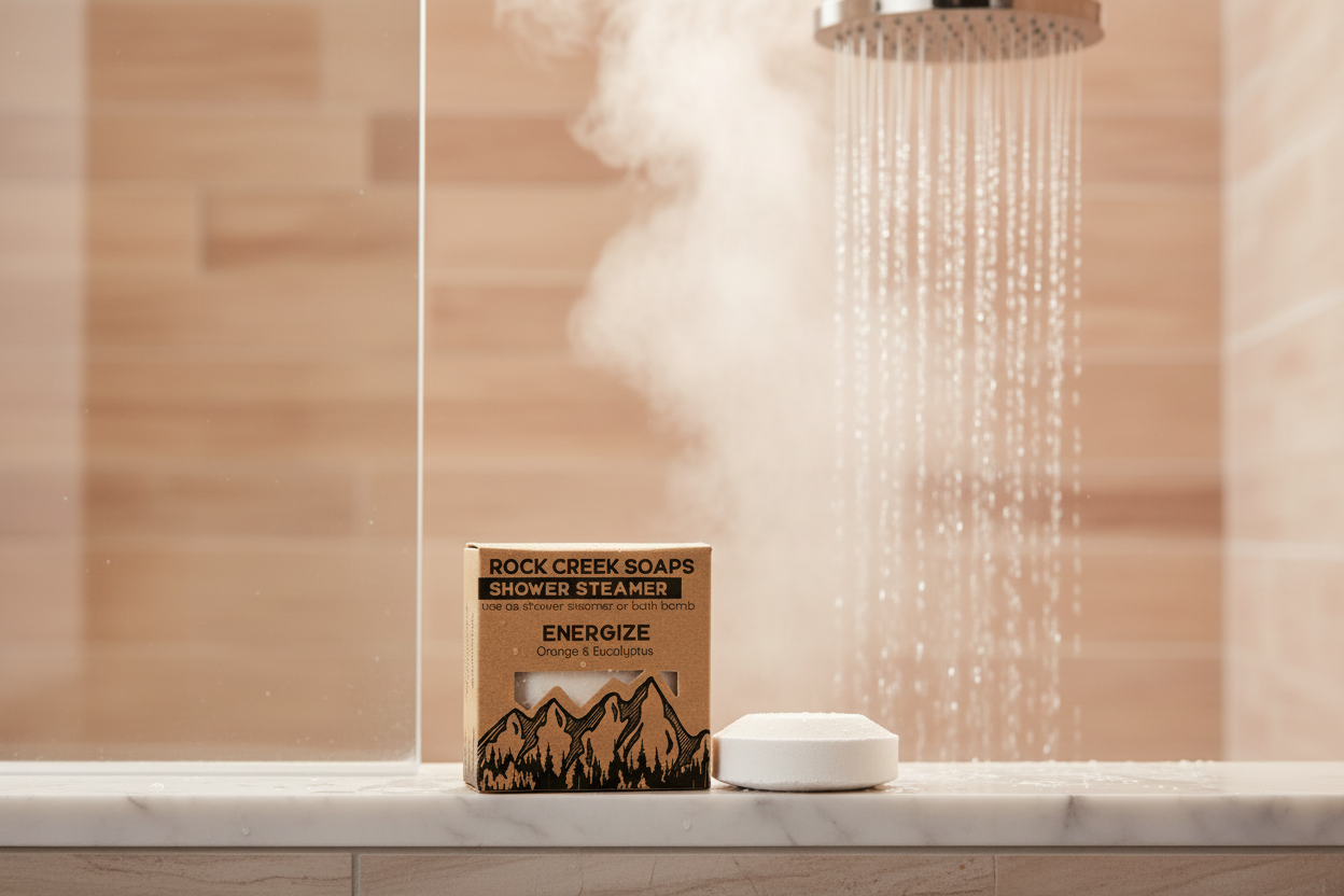 Rock Creek Orange + Eucalyptus Shower Steamer | Energize