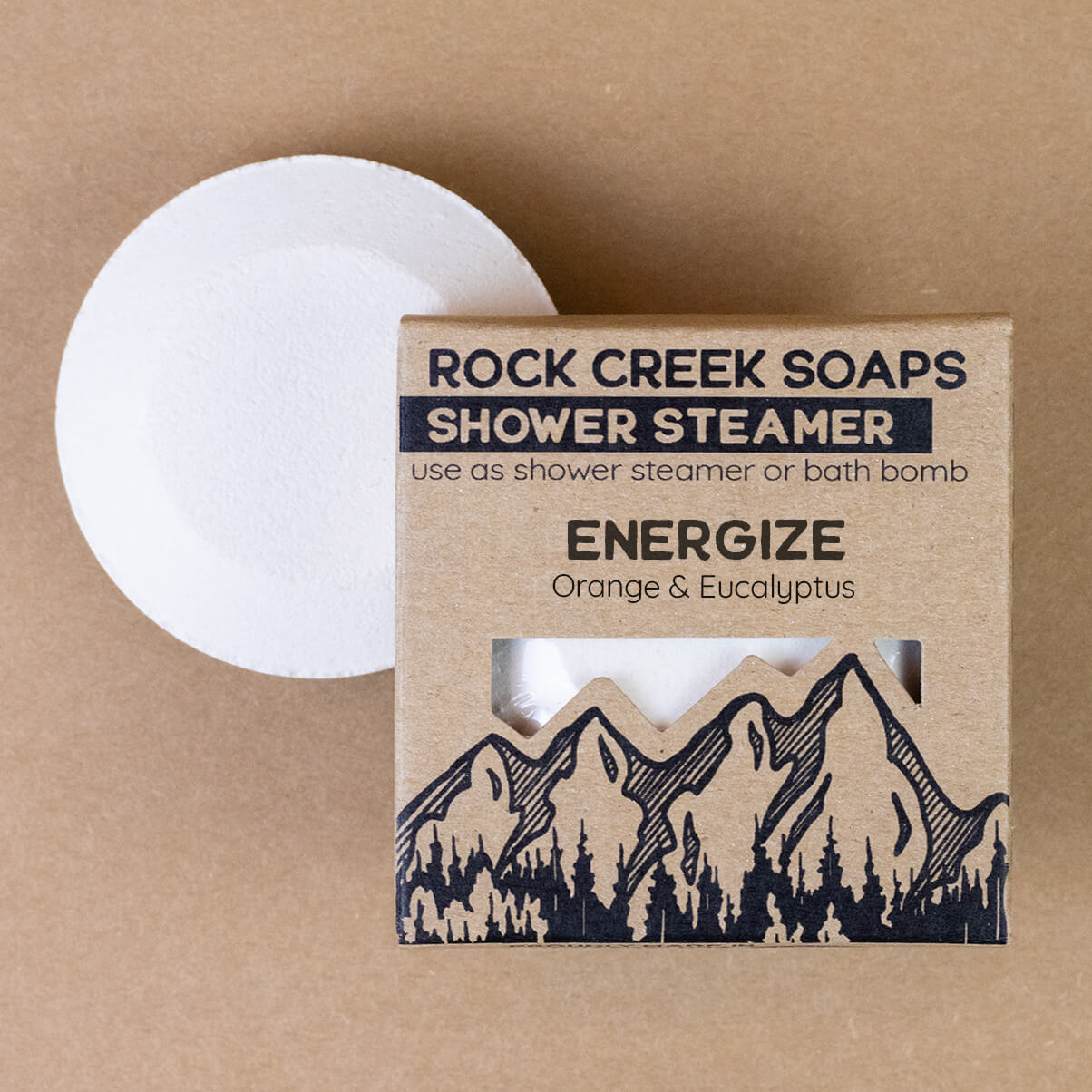 Rock Creek Orange + Eucalyptus Shower Steamer | Energize