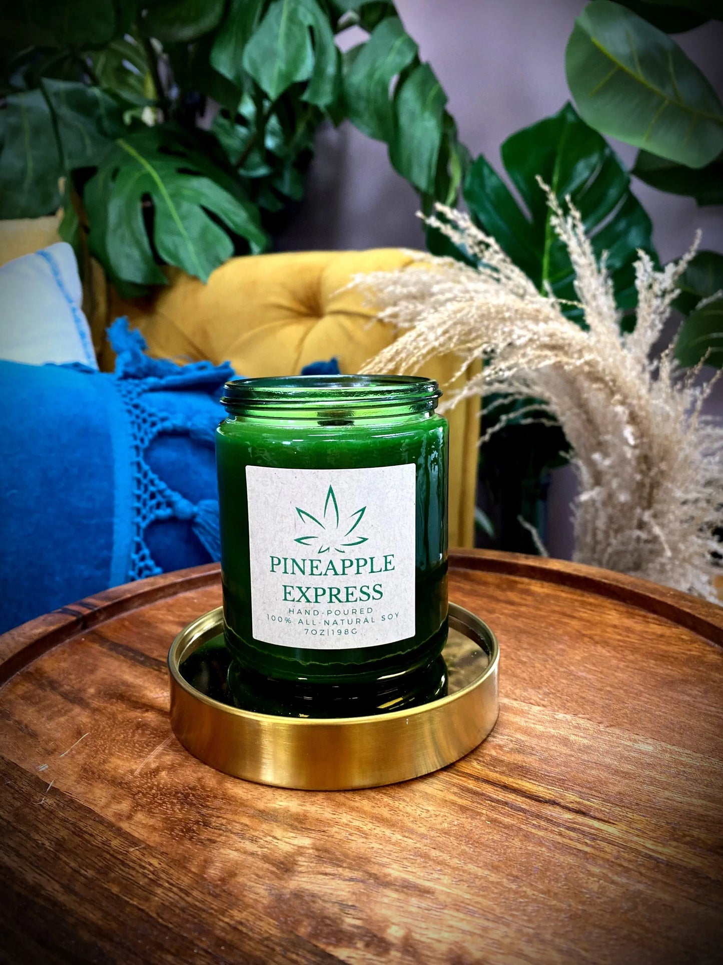 100% All Natural Soy Wax Candle | Crackling Wood Wick Candle Joint