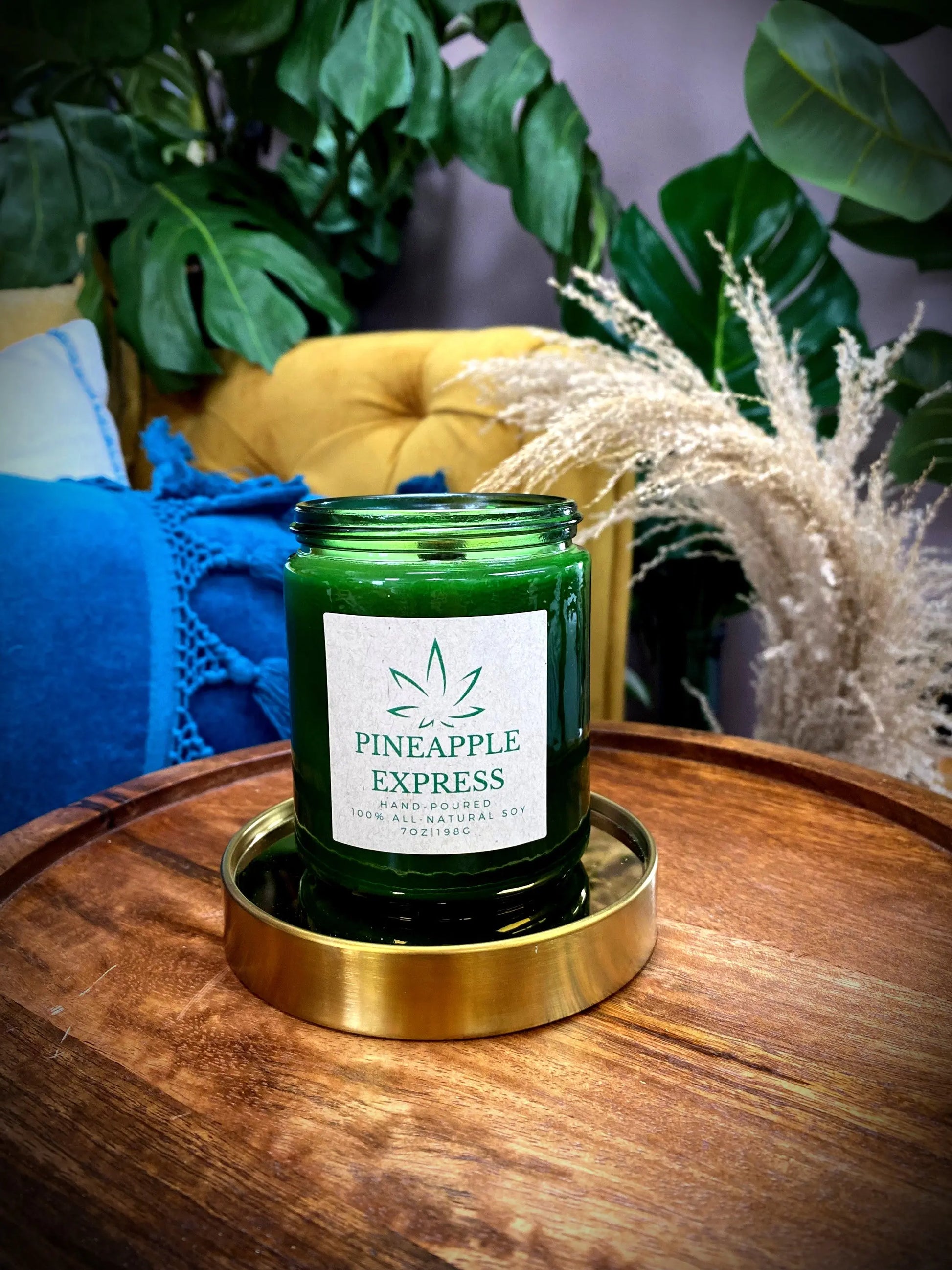 100% All Natural Soy Wax Candle | Crackling Wood Wick Candle Joint