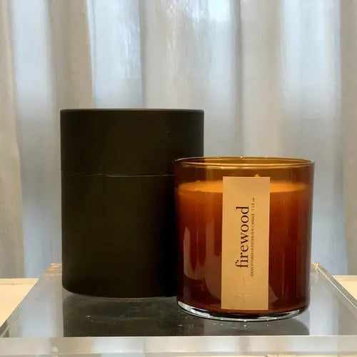 firewood scented candle - Leisure Life USA
