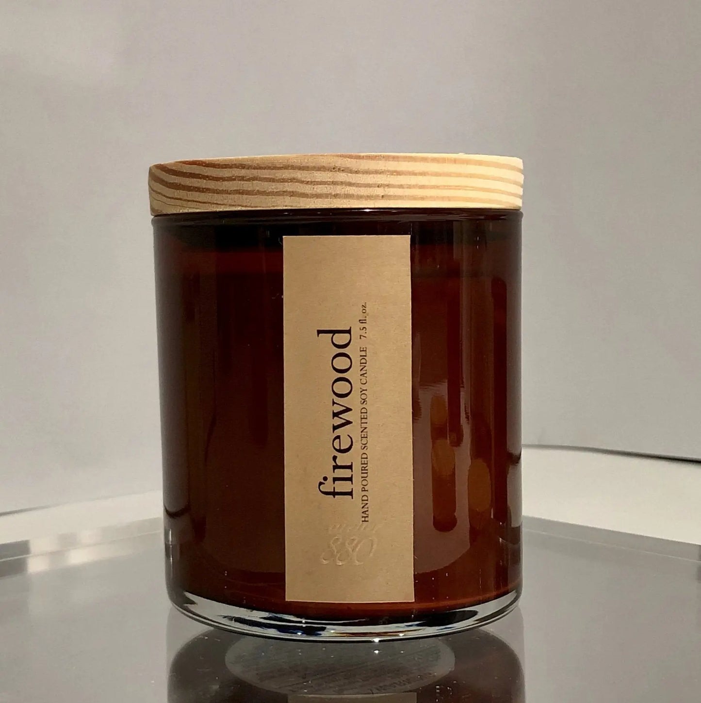firewood scented candle - Leisure Life USA