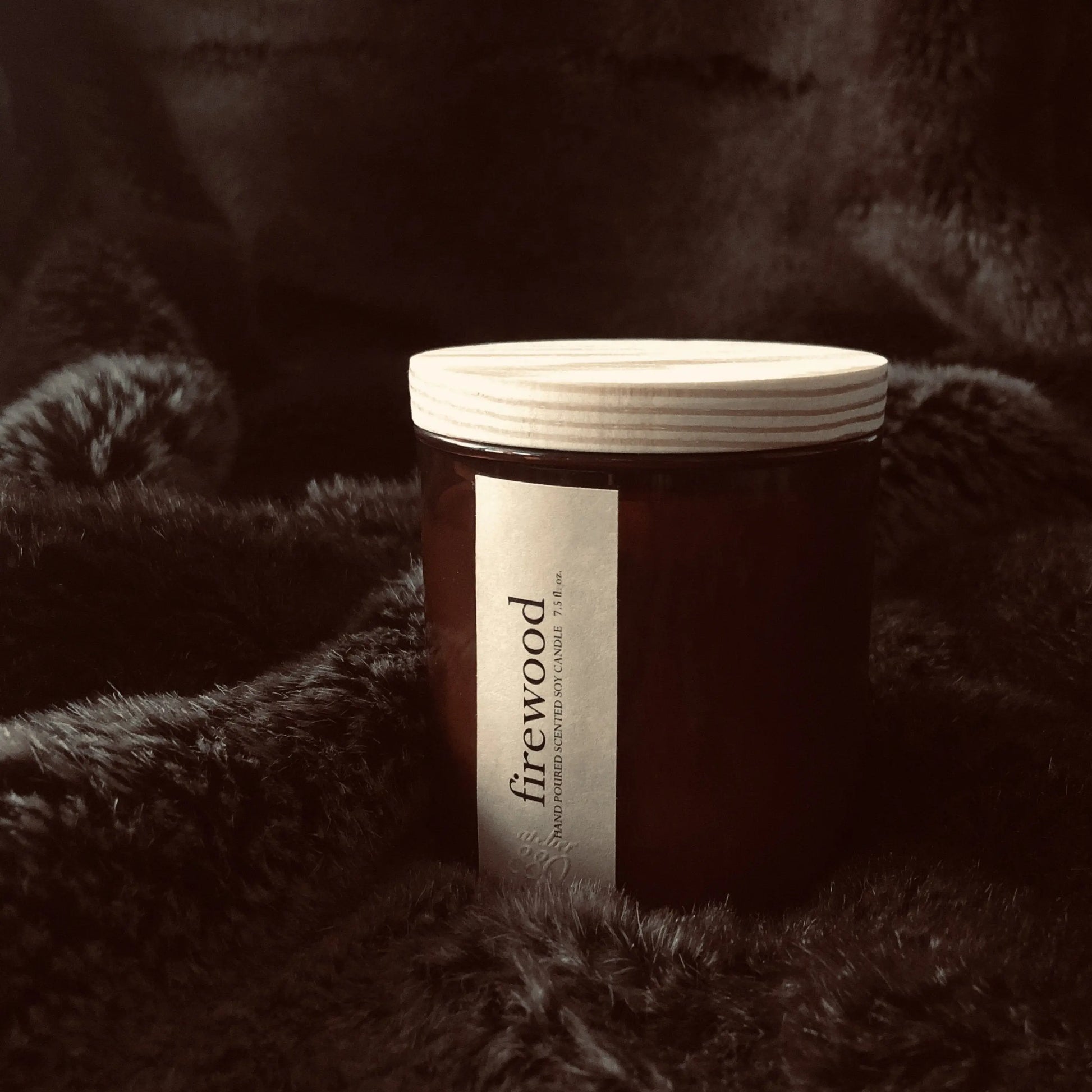 firewood scented candle - Leisure Life USA