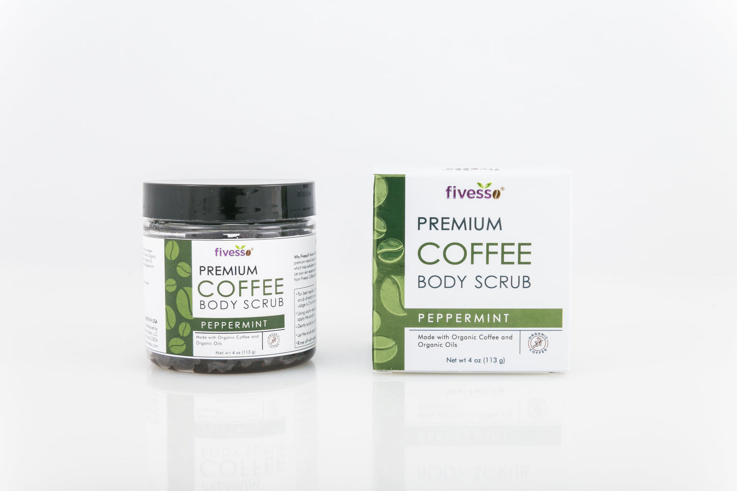 Peppermint - Premium Coffee Scrub - Leisure Life USA