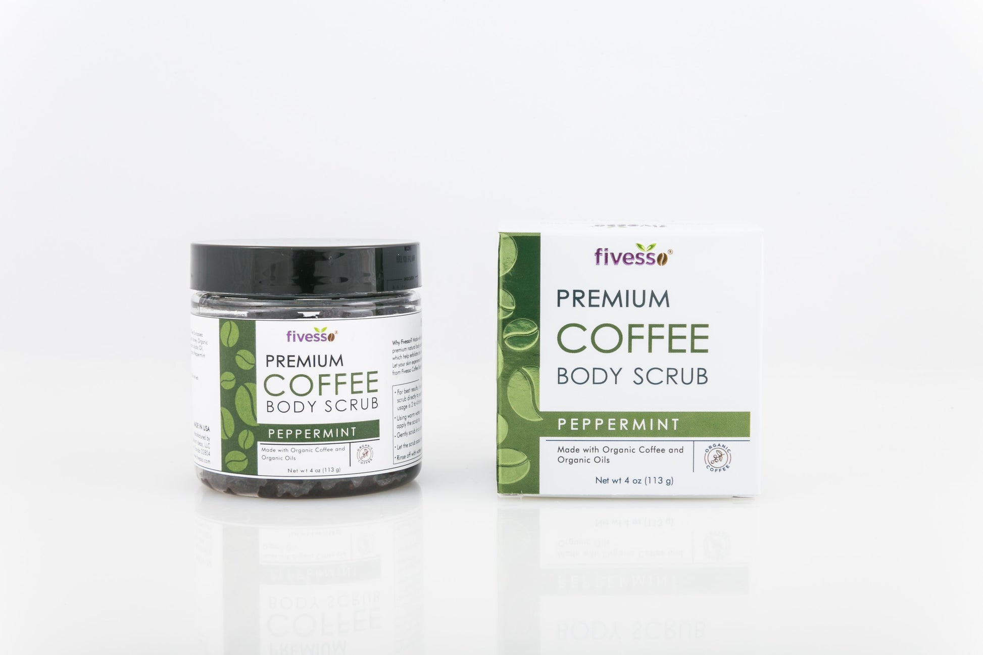 Peppermint - Premium Coffee Scrub - Leisure Life USA