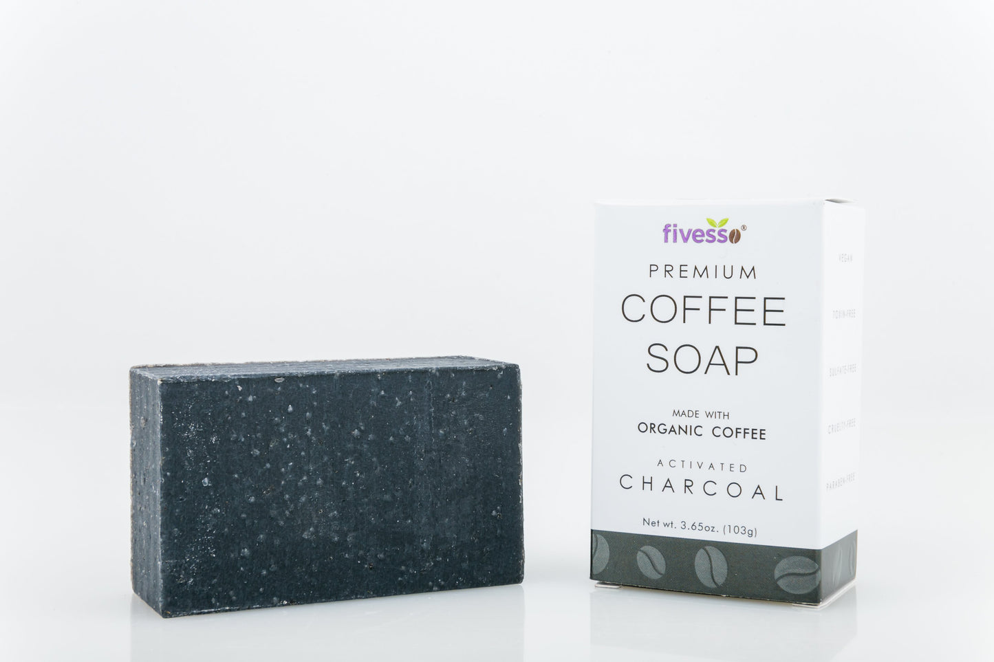 Fivesso Organic Coffee Soap Bar | 3.65 oz - Leisure Life USA