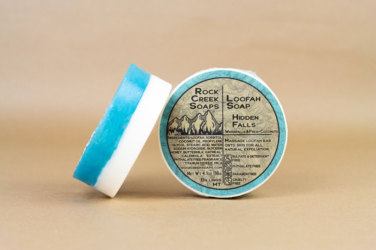 Rock Creek Coconut Loofah Soap | Hidden Falls Rock Creek Soaps