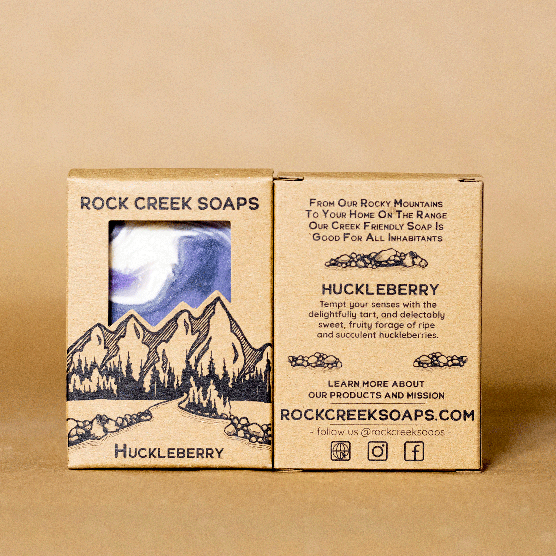 Rock Creek Tart + Sweet + Fruity Soap Bar | Huckleberry Rock Creek Soaps