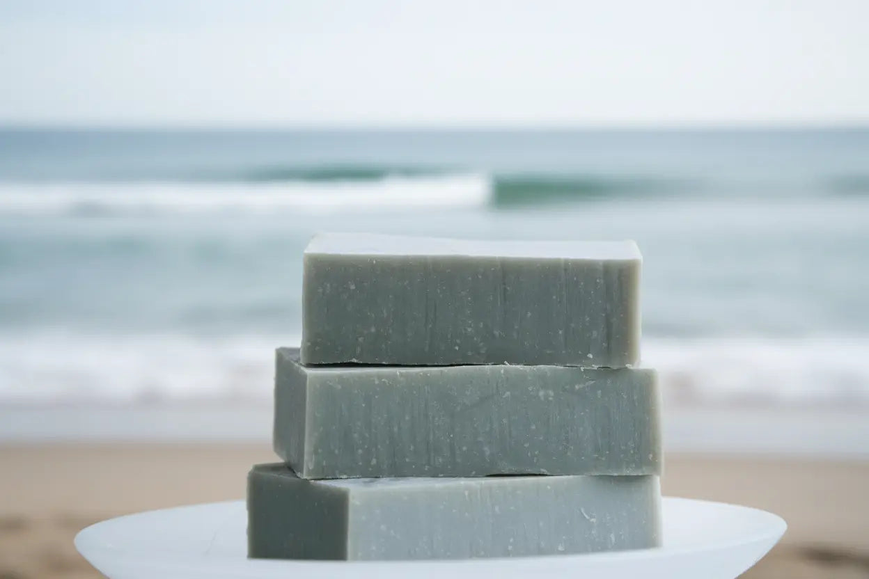 Detox Dead Sea Clay Soap Bar Maroon Oliver