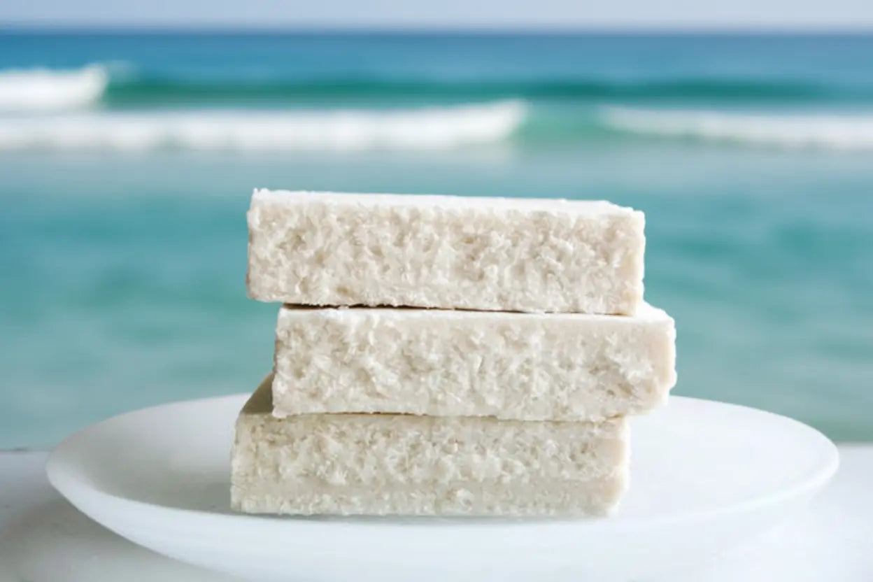 Ocean Sunset Sea Salt Soap Bar Maroon Oliver