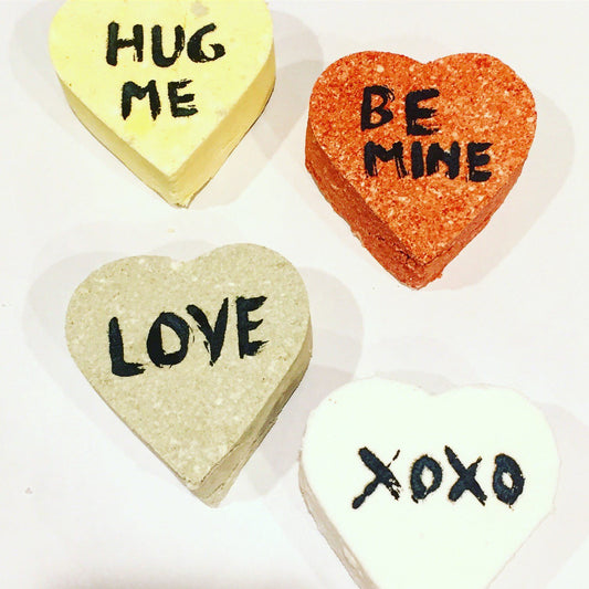 Organic Bath Bomb Hearts (Set of 4) - Leisure Life USA