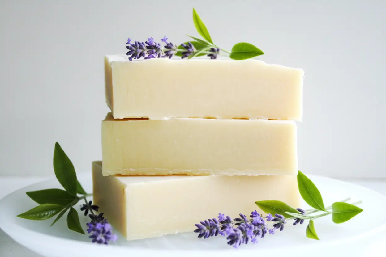 Lovely Lavender + Tea Tree Shampoo Bar Maroon Oliver