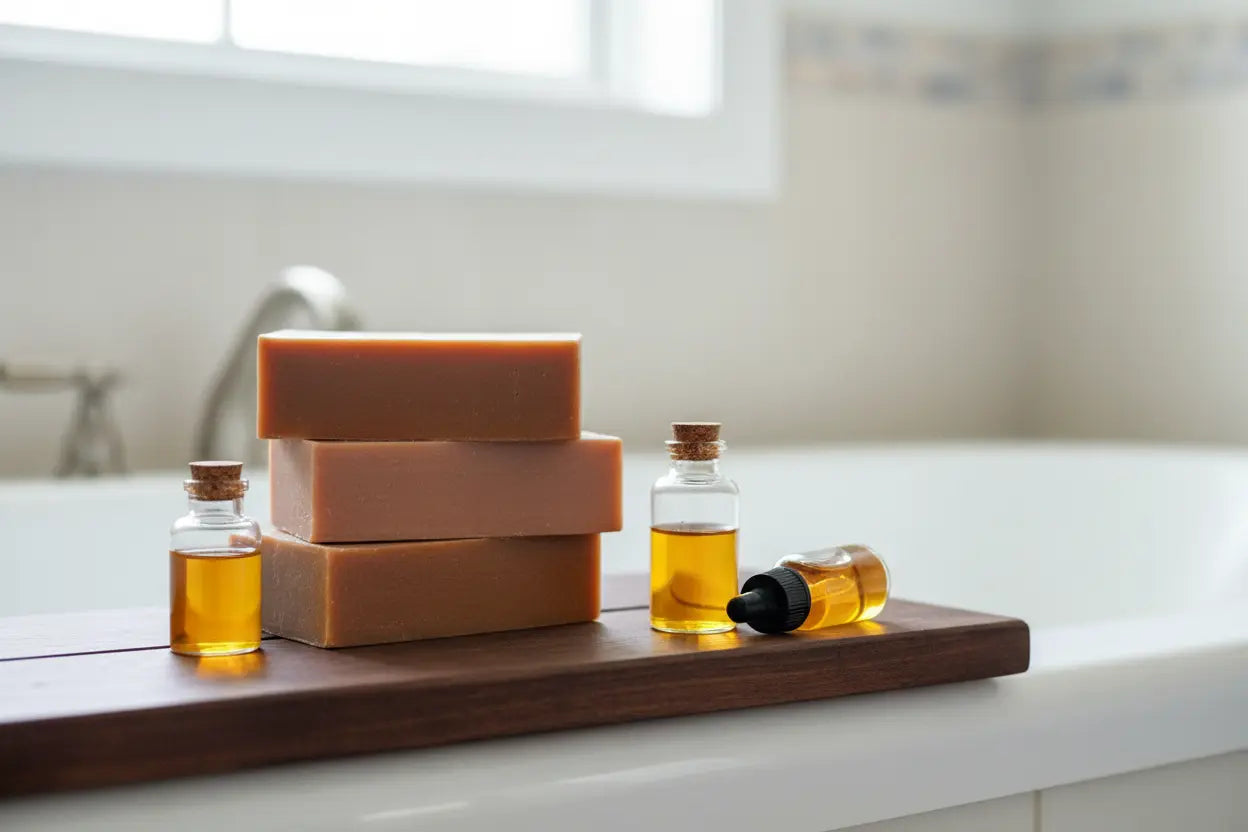 French Red Clay Soap Bar | Normal to Oily Skin Maroon Oliver