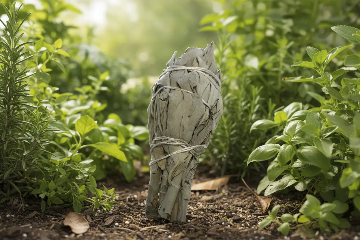 White Sage in the Raw Teal Lily