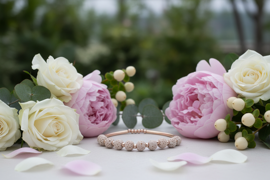 Fuze Lava Stone Essential Oil Bracelet | Beige Stone