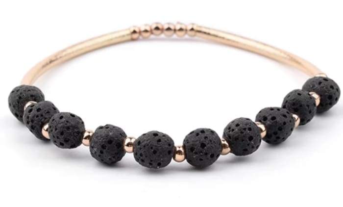 Black Lava Stone Essential Oil Bracelet - Leisure Life USA