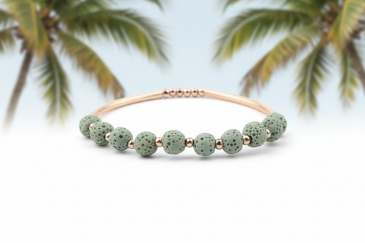 Fuze Green Lava Stone Essential Oil Bracelet
