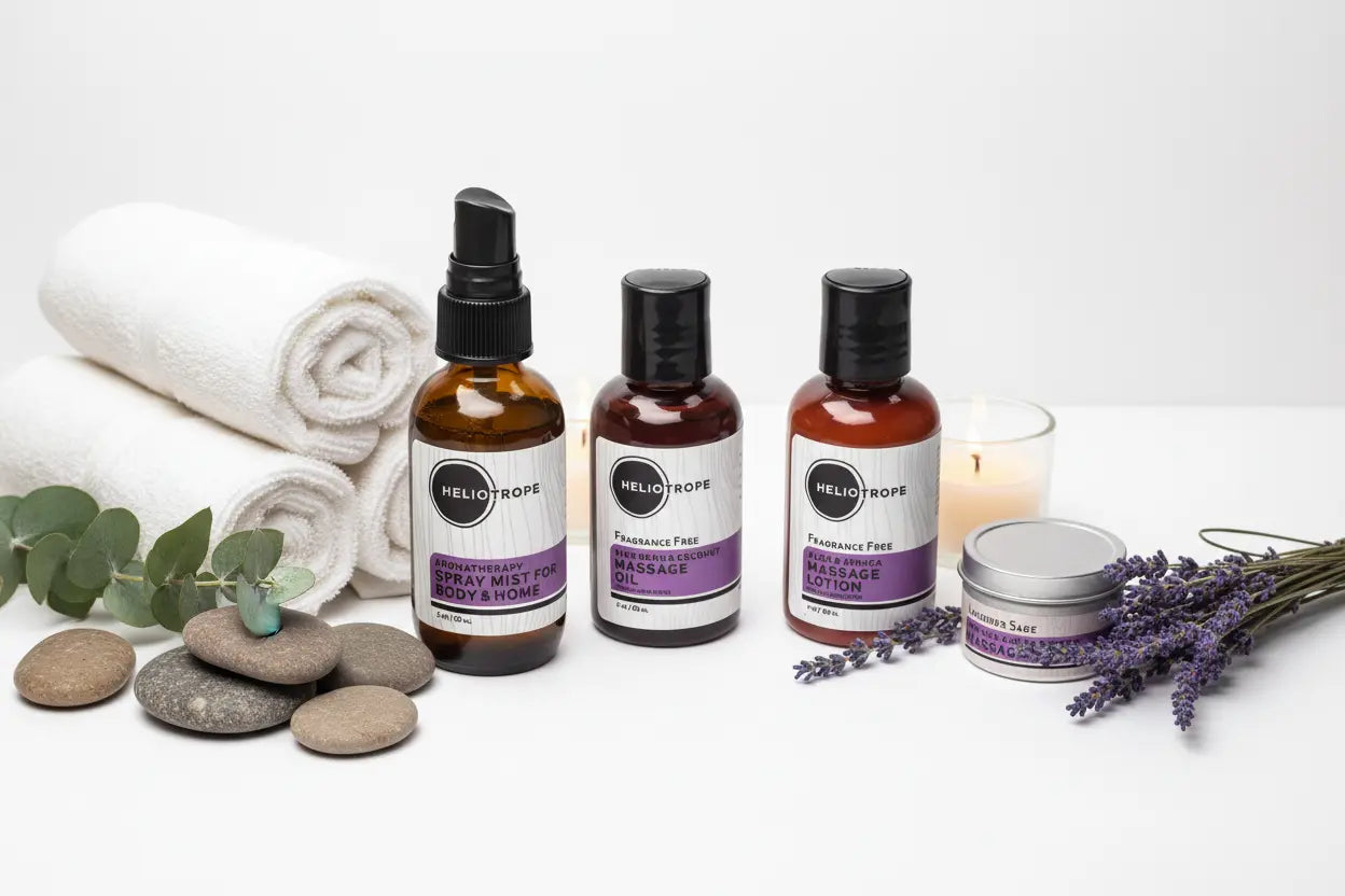 Massage Oil Spray Mist + Candle Travel Set Orange Leto