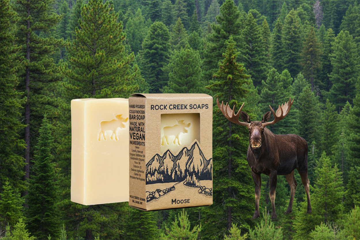 Rock Creek Balsam + Cedarwood + Berry Soap Bar | Moose Rock Creek Soaps